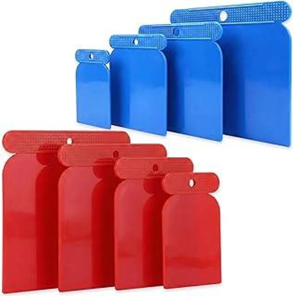 Set di 8 spatole giapponesi in plastica, spatole giapponesi, spatole in plastica, spatole per pittura acrilica, utensili per spatole, spatole flessibili in plastica per progetti fai da te e lavori professionali - 1