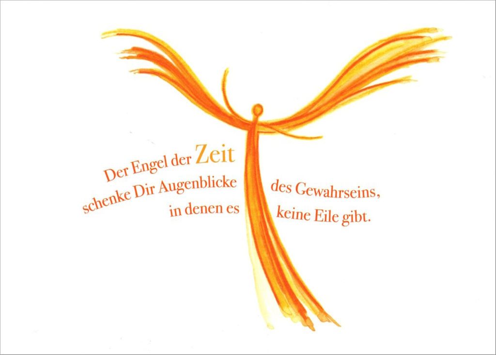 Postkarte "Der Engel der Zeit"