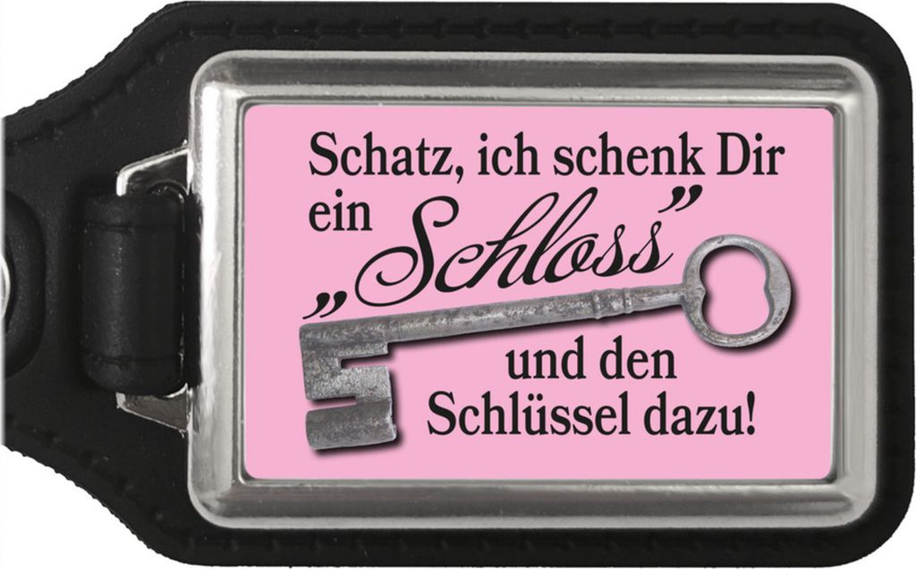 Schatz ich schenk dir ein Schloss Schlüsselanhänger mit Produktbild 