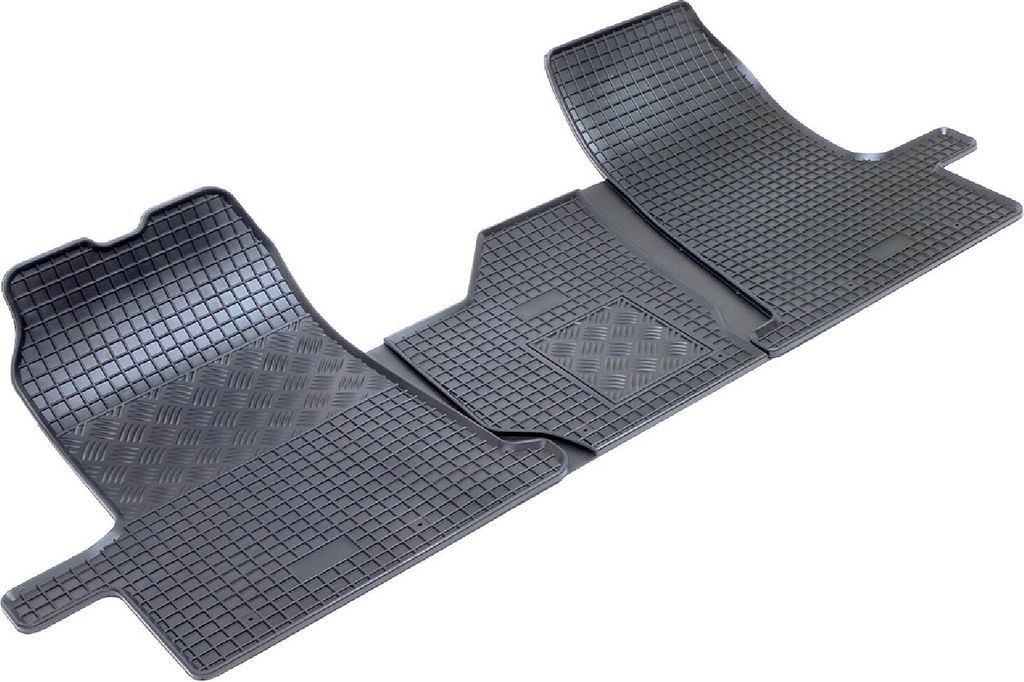 Z542850 Voll-Gummifußmatten passend für Ford Transit 6 MK7 Kastenwagen 2006-2013