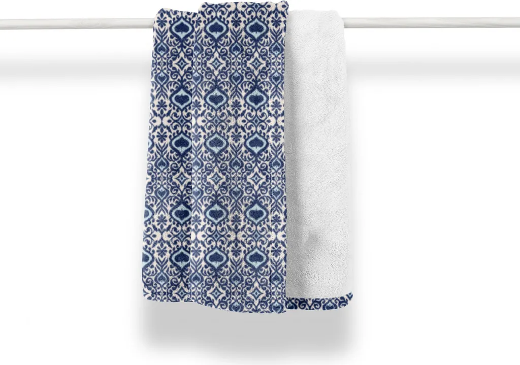 Coperta Peluche ABAKUHAUS per Bambini e Famiglia | Plaid Morbido Ikat