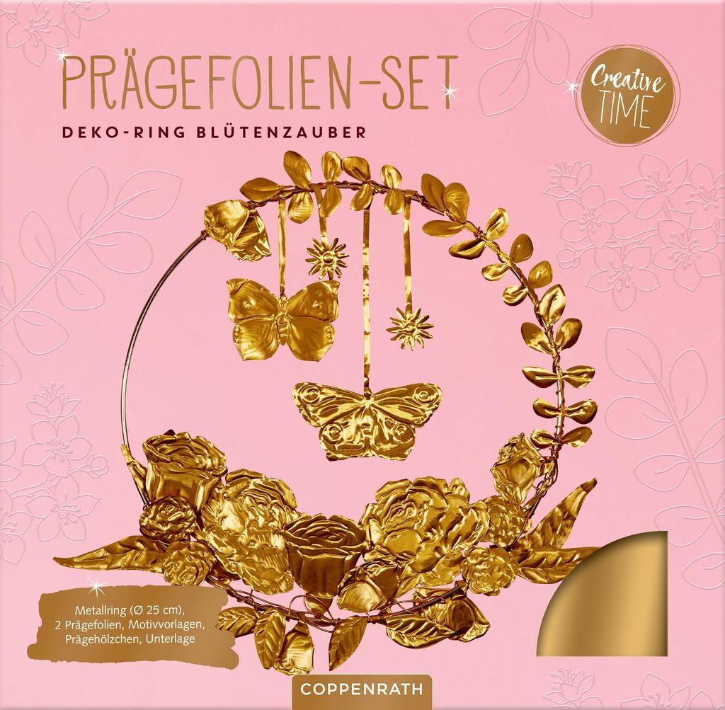 Coppenrath Verlag Prägefolien-Set Deko-Ring - Blütenzauber