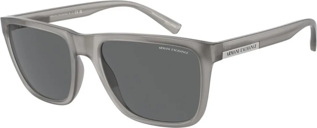 Occhiali da Sole Armani Exchange AX4080SF 832887 Shiny Opaline Grey Uomo