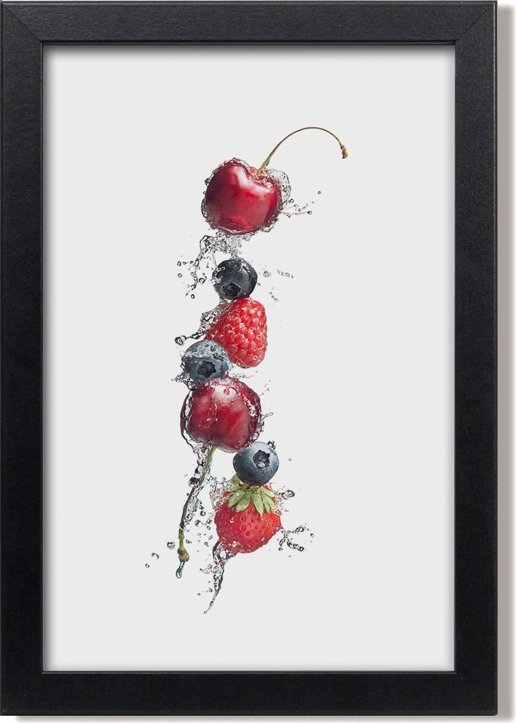 Bild 20x30 MDF-Rahmen, Wandkunst Waldfrüchte Produktbild 