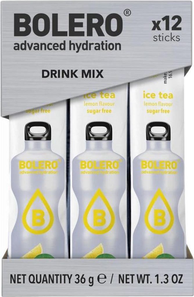 Bolero Sticks (12x3g) Ice Tea Lemon - Intra- & Post-Workout Produktbild 