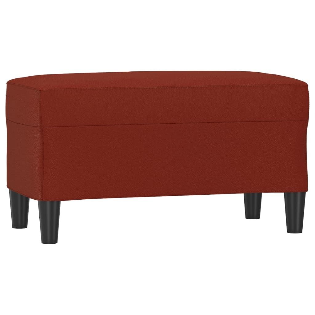 Sitzbank Weinrot 70x35x41 cm Kunstleder