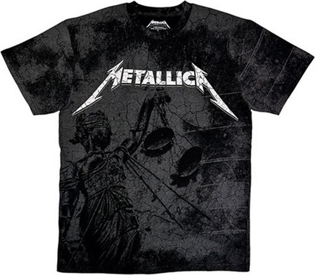 Metallica - "And Justice For All" T-Shirt für Herren/Damen Uni, Gewaschen RO15212 (L) (Schwarz)