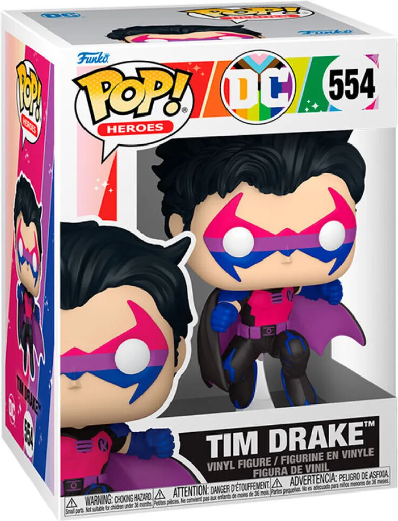 Pop Tim Drake Pride Edition Multicolore Figurine 9 cm Heroes Design