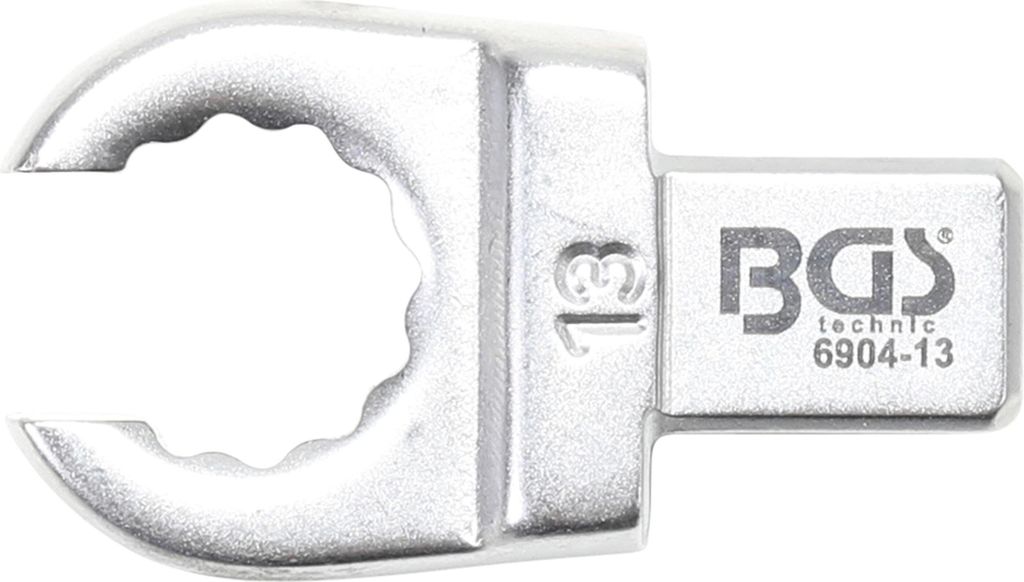 BGS 6904-13 Einsteck-Ringschlüssel, offen, 13 mm Aufnahme 9 x 12 mm
