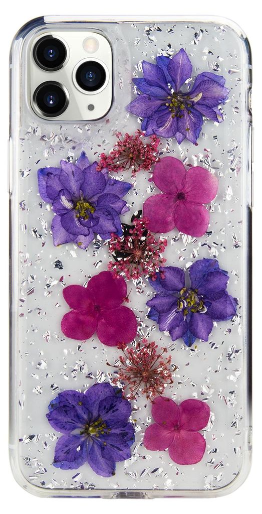 Hülle für iPhone 11 Pro Max KDOO Blumen Lila