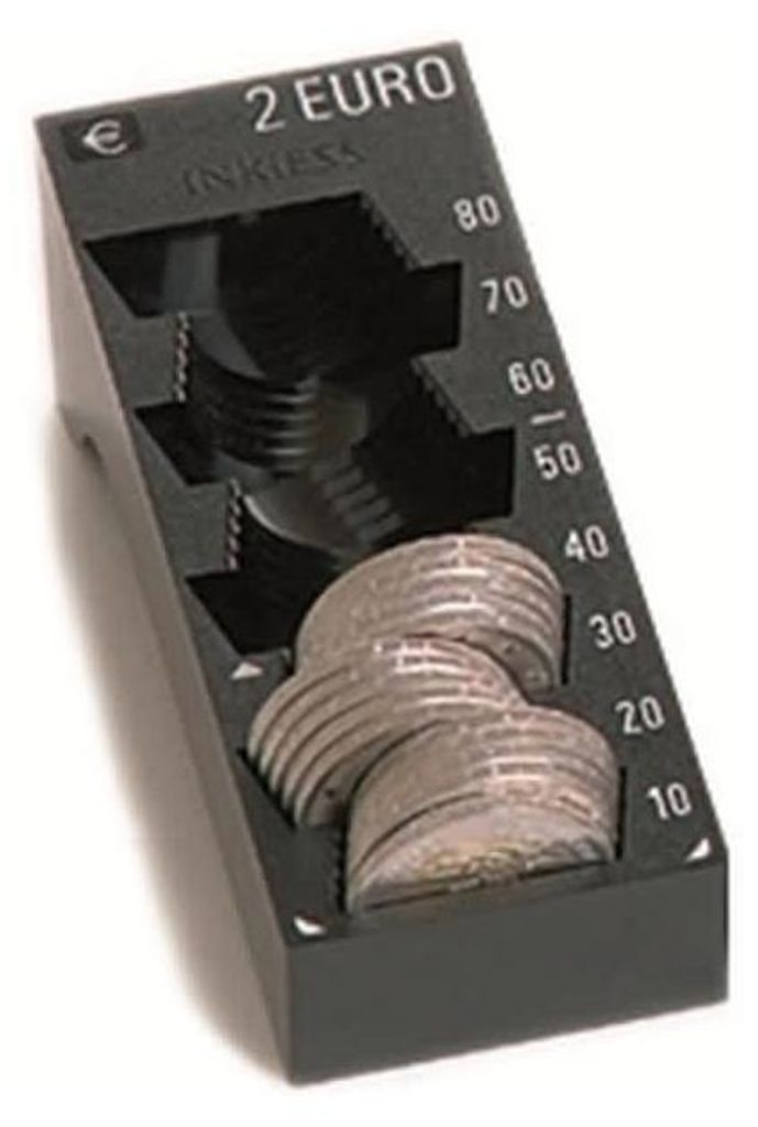 Einzelmünzbehälter Minikord 2 Euro schwarz Produktbild 