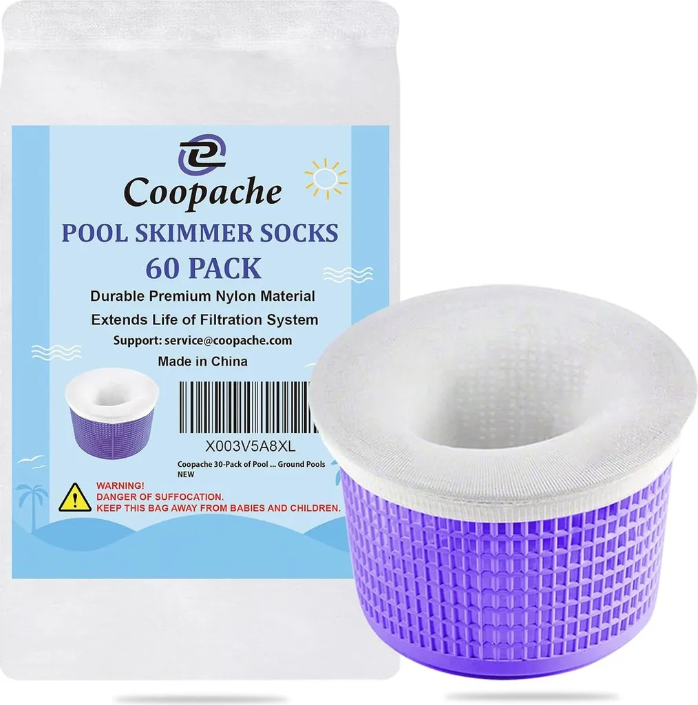 Scorta 60 Calze per Skimmer Piscina - Risparmio Manutenzione Filtro