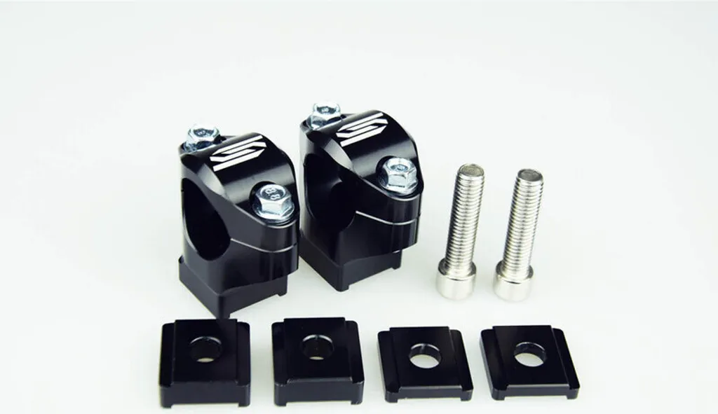 Pontets de guidon de 28,6 mm Scar pour té de moto de cross