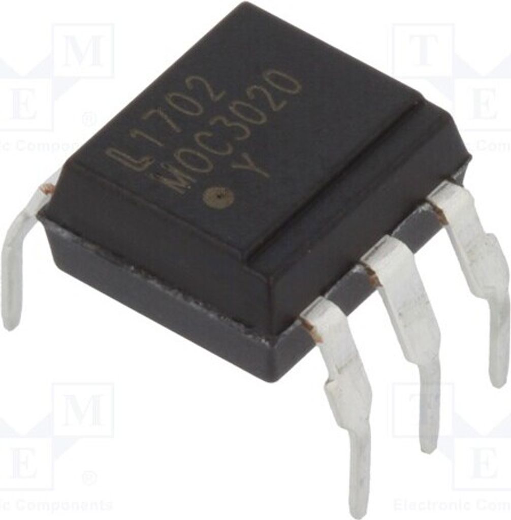 2x Optotriac 5kV DIP6 ohne Nullschaltung Kanäle: 1 MOC3020M Opto-Triacs UAusg: 400V