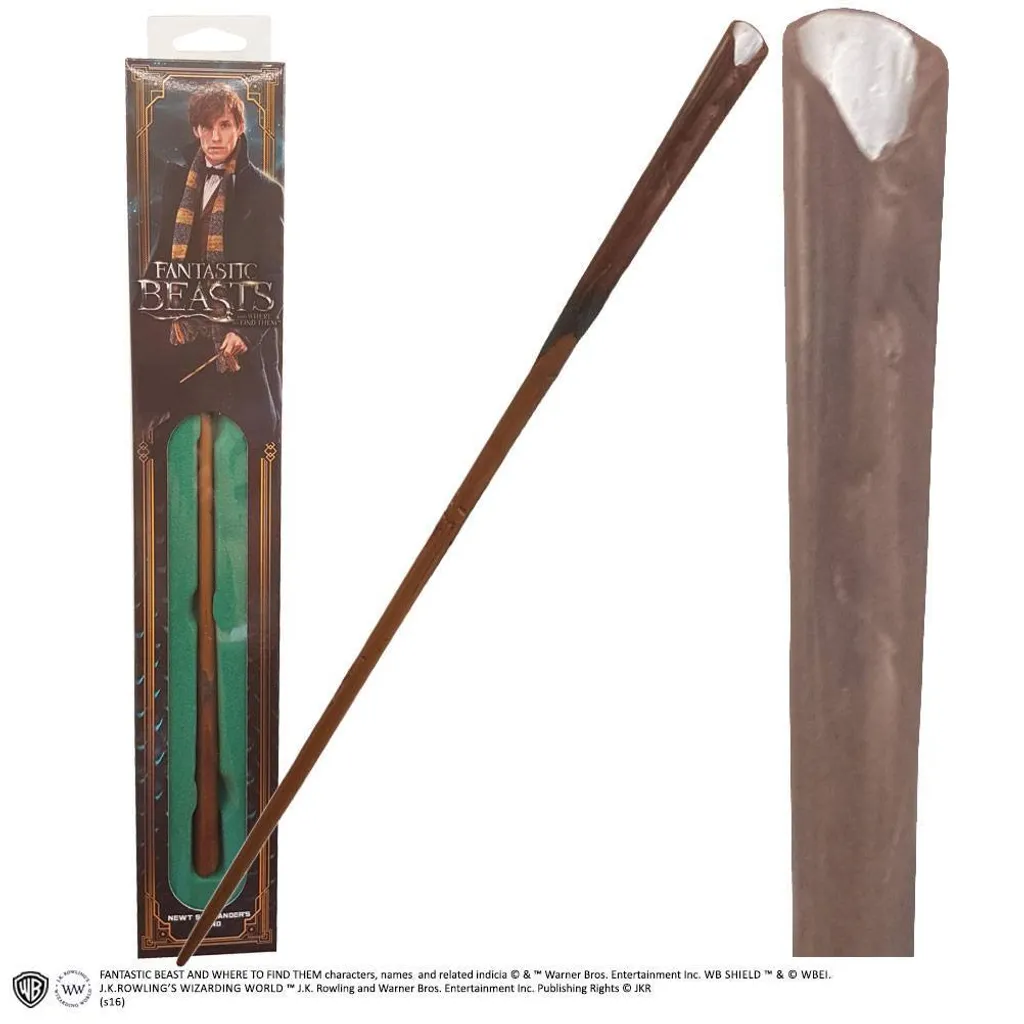 Baguette Newt Scamander 38 cm avec détails authentiques sculptés