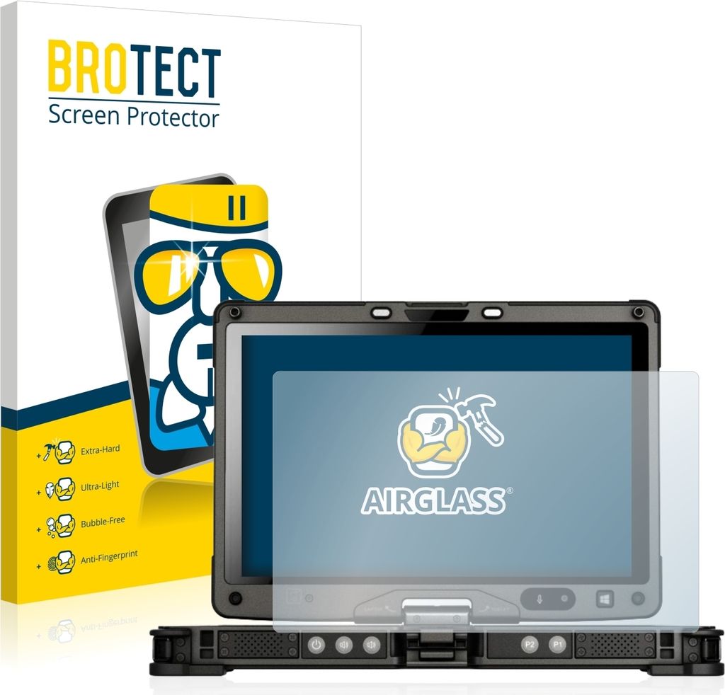 BROTECT Schutzglas für Getac V110 Schutzfolie Panzer Folie Glas Display Schutz klar