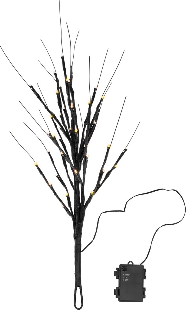 3.09 LED Lichterzweig mit 18 Zweigen - ca. 60 cm / 54 LEDs - Innen / Außen mit Batterie und Timer