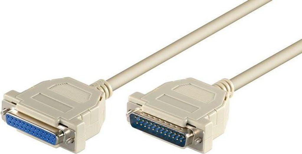 MicroConnect D-SUB 25-poliges Verlängerungskabel 2m