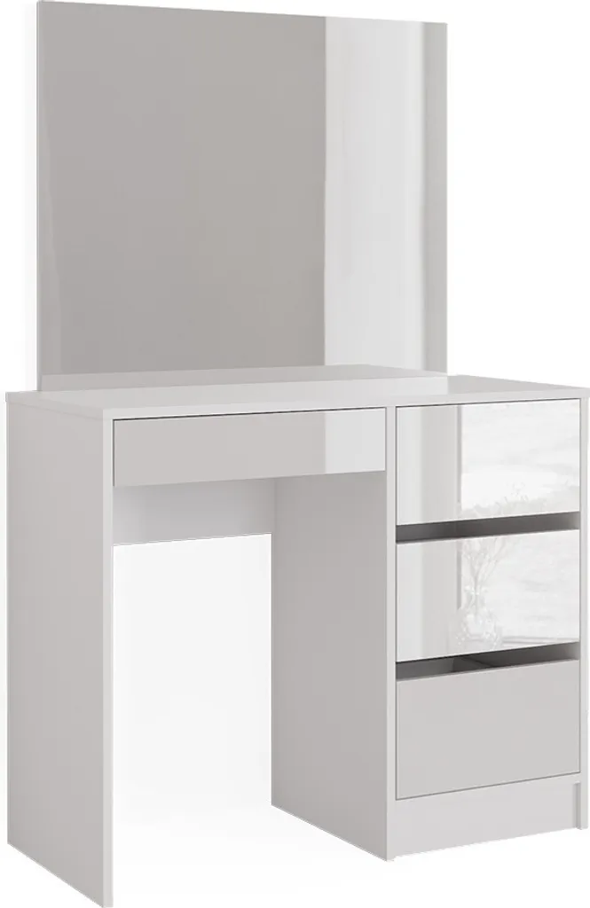Coiffeuse Gain de Place Vicco Sherry Blanche 90cm : Fini le Désordre