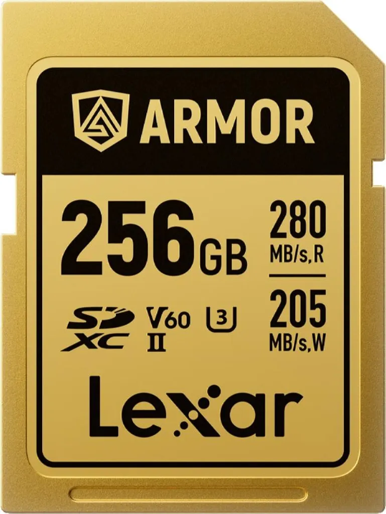 Sécurisez vos Vidéos avec Lexar SDXC Pro Gold ARMOR 256Go IP68 UHS-II
