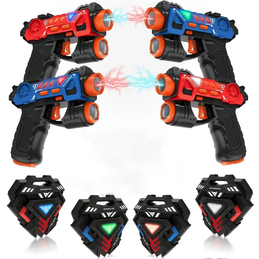 Súprava Laser Tag – 4x pištole a vesty – infračervené IR – Obrázok produktu 