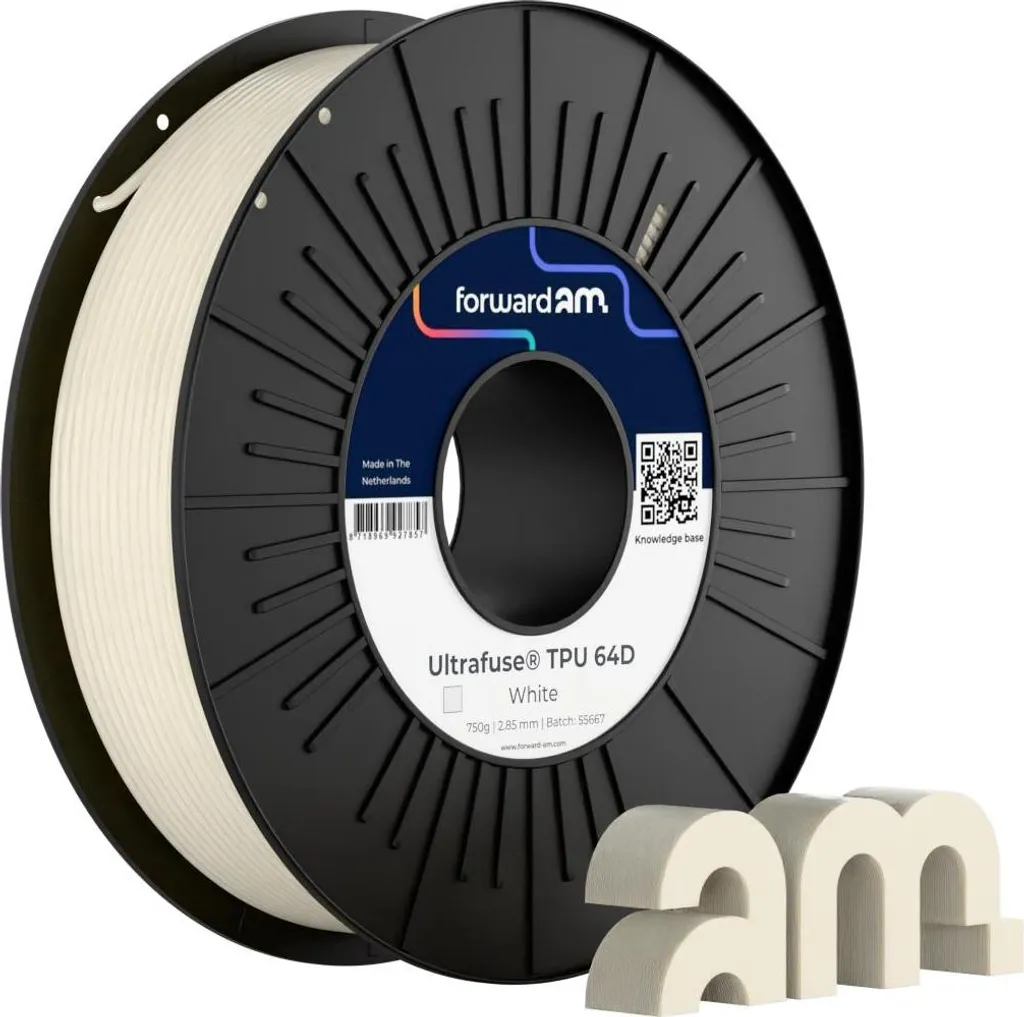 Filament TPU 64D Blanc 2.85mm pour Prototypes et Pièces Techniques