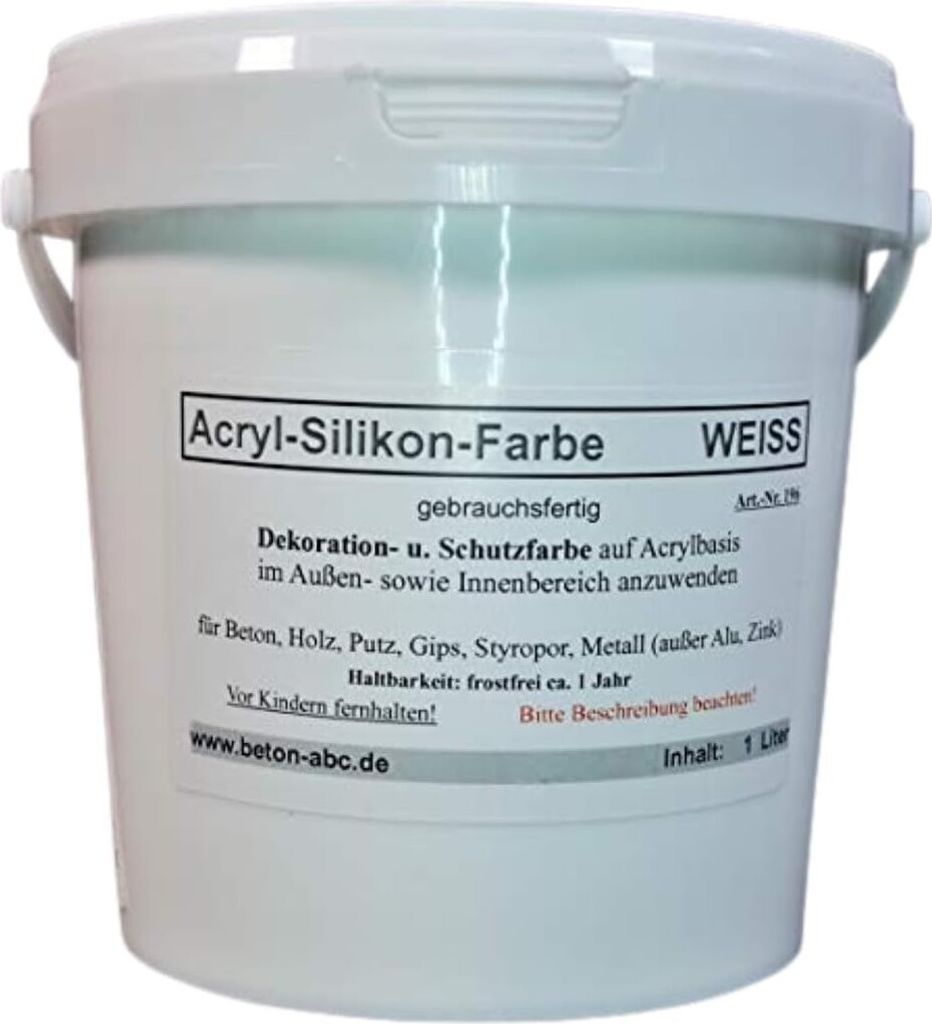 WEIß - Acryl Silikon Farbe