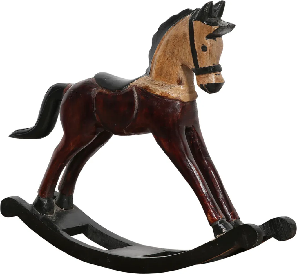 Statua Cavallo a Dondolo Legno Hest - Complemento Arredo Studio - 4