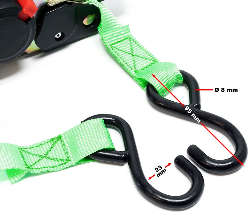 Sangle de traction 320 daN en polyester haute résistance avec cliquet - 7