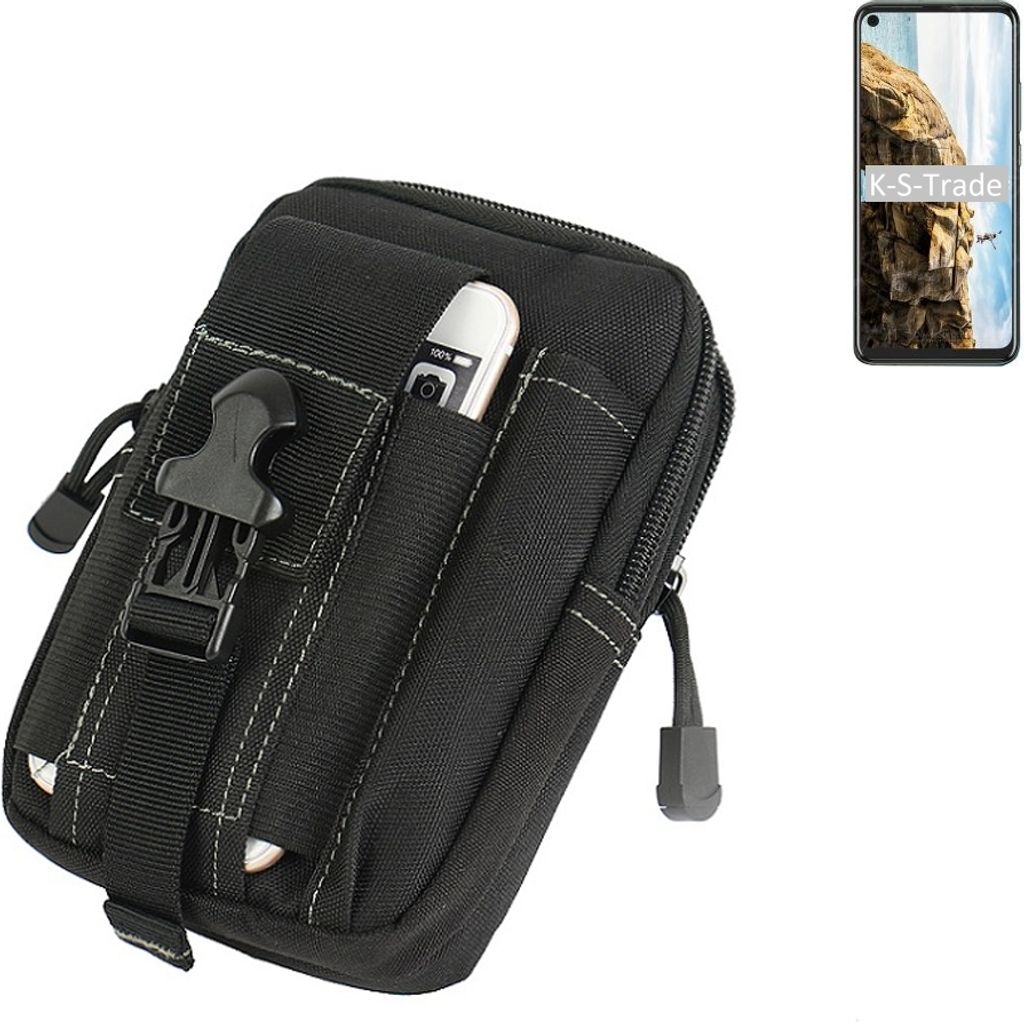 K-S-Trade Gürtel Tasche kompatibel mit HTC U20 5G Gürteltasche Holster Schutz Hülle Handy Hülle Smartphone outdoor Handy-Hülle schwarz
