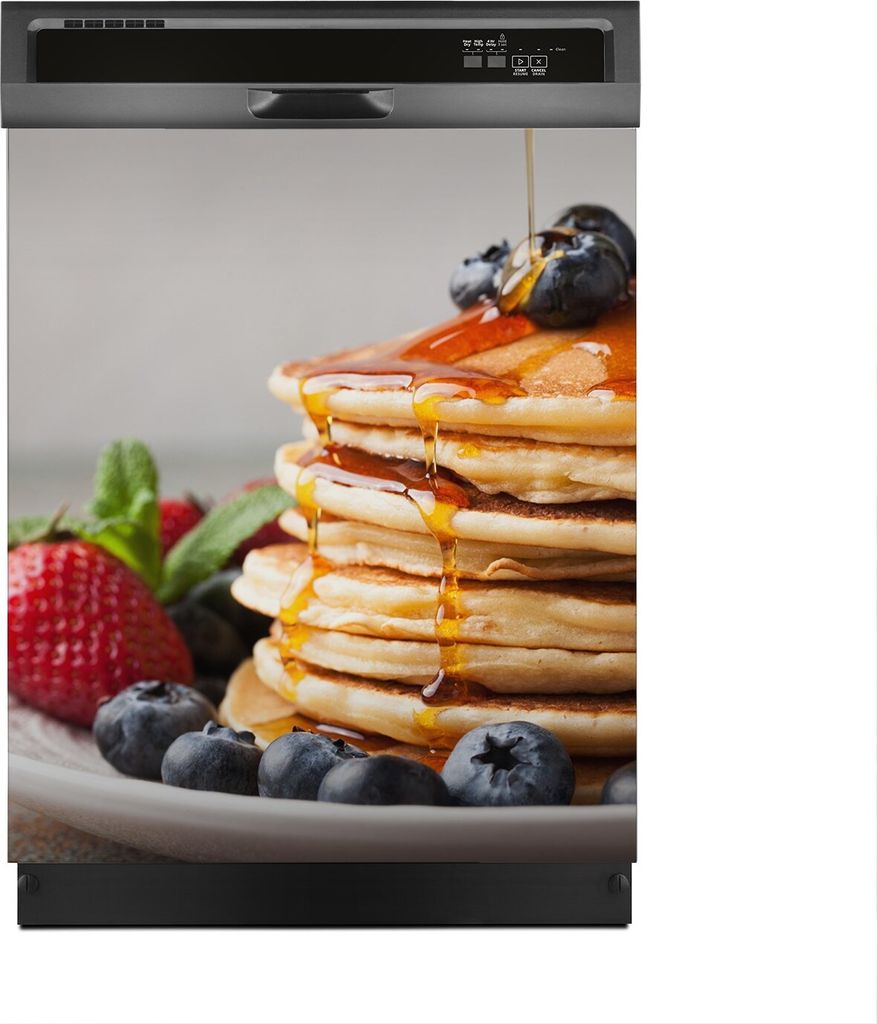 Aufkleber sticker 60x70 cm Dekorative folie Spülmaschine - Pfannkuchen mit Beeren
