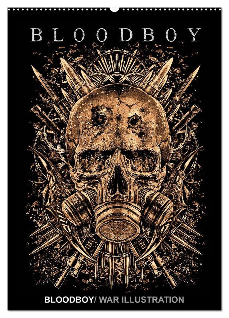 BLOODBOY/WAR ILLUSTRATION (Wandkalender 2027 DIN A2 hoch), CALVENDO Monatskalender