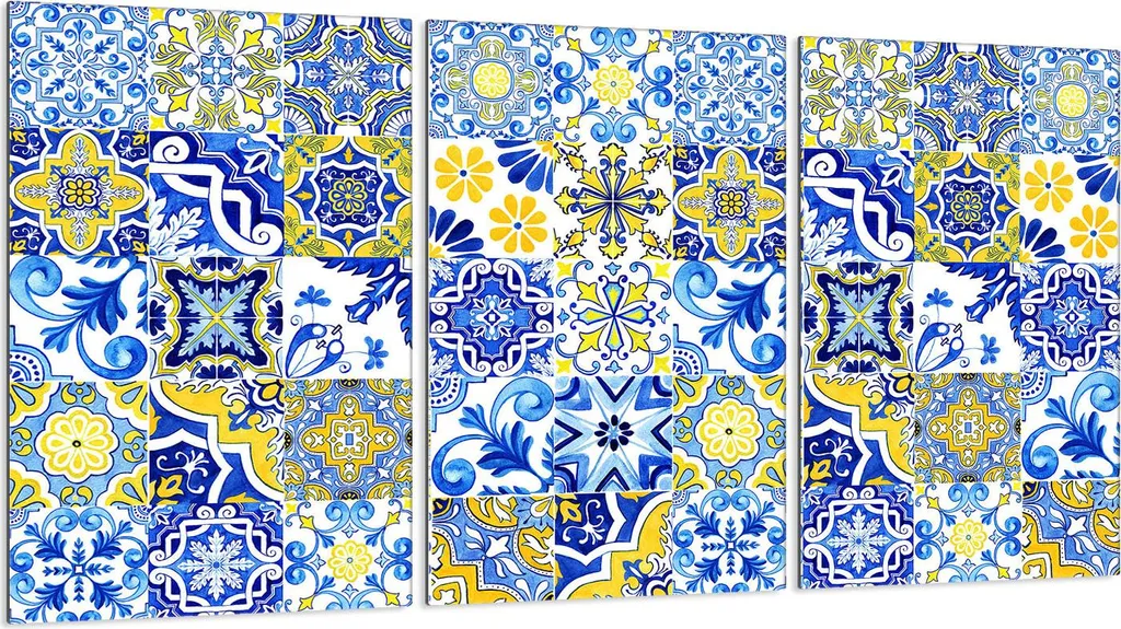 Piastre copriforno 3 pezzi 30x52 Coperchio per piano cottura in ceramica, colorato a mosaico