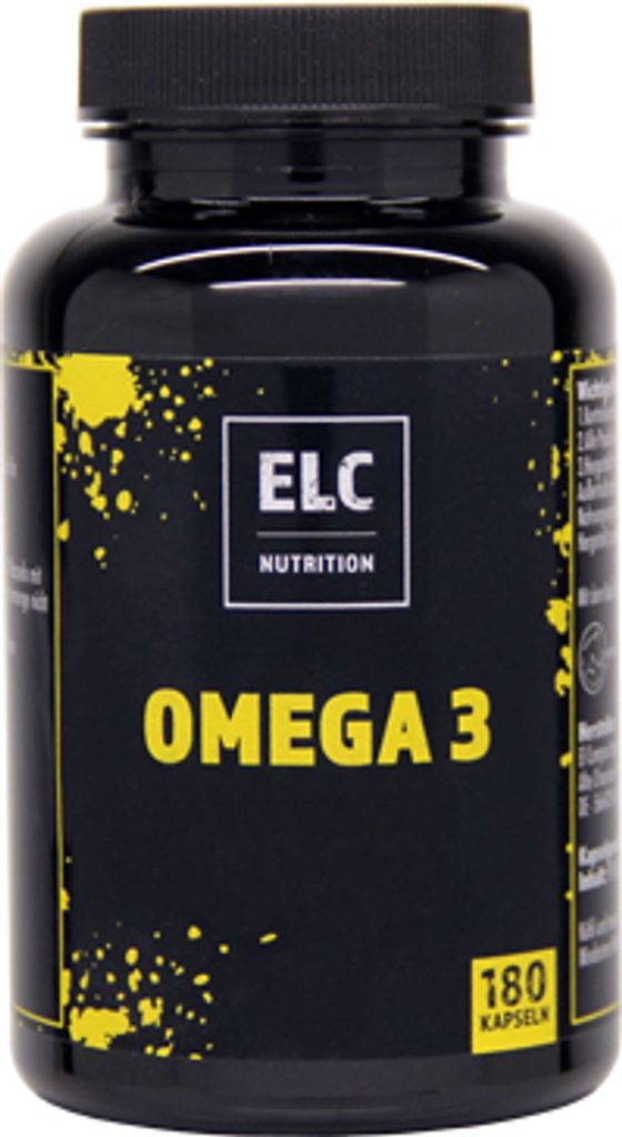 ELC Nutrition Omega 3 180 Kapseln | Fischöl | Nahrungsergänzungsmittel | Supplements