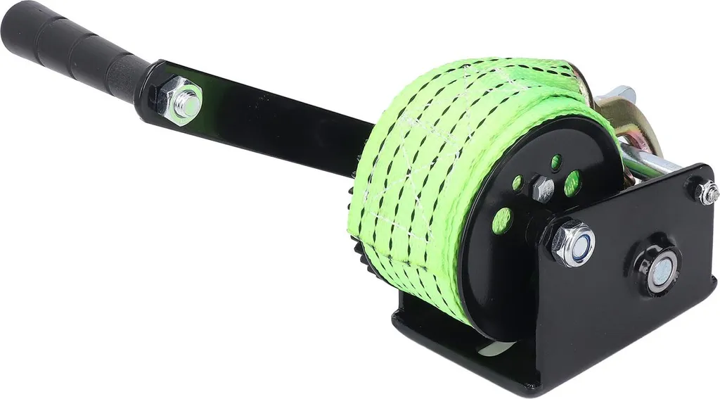 Treuil à manivelle pour remorque de bateau avec sangle polyester noire - 7
