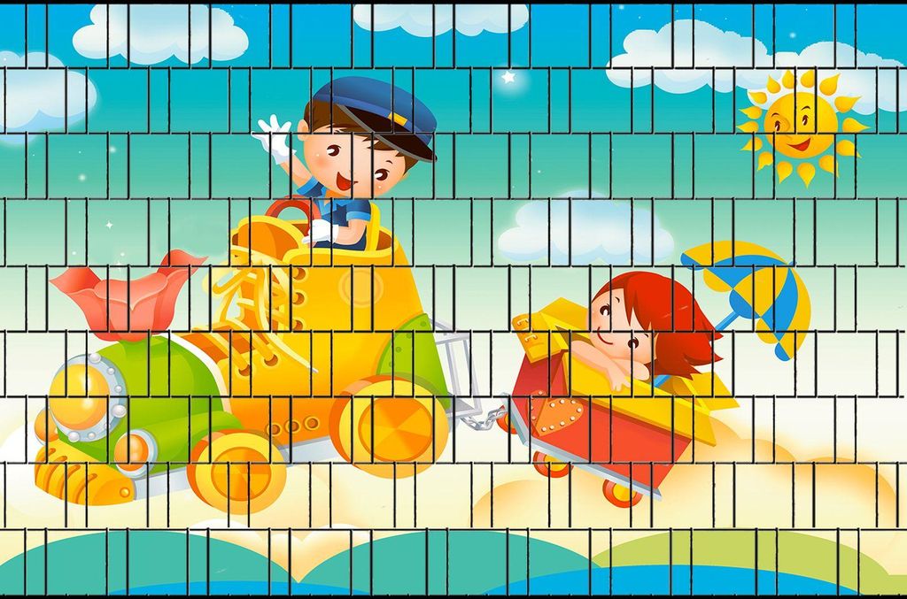 Bedruckter Sichtschutz LOK für Zäune Doppelstabmatten Zaundruck 2,5m x 1,8m