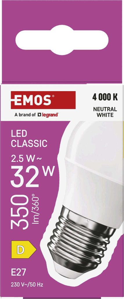 EMOS LED Lampe Mini Globe, 2,5W Ersatz für 32W, kleine Produktbild 5