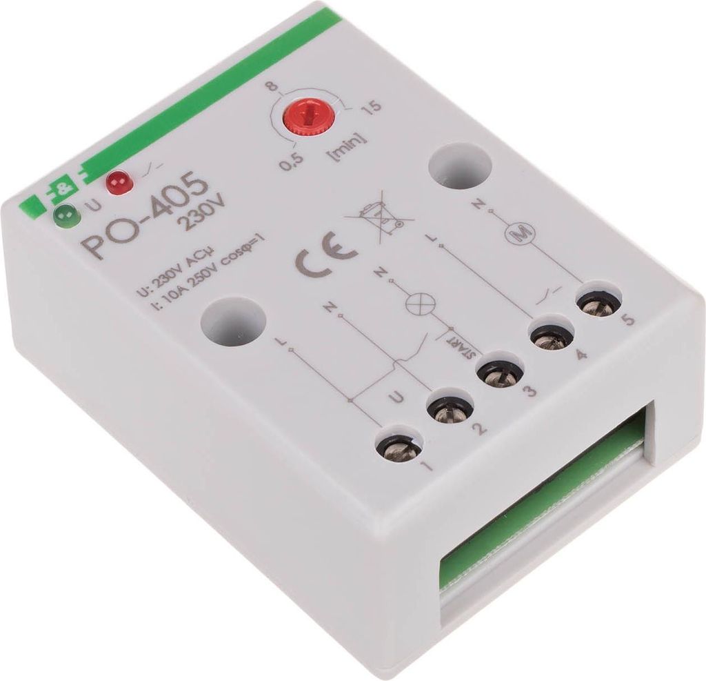 Przekaźnik czasowy opóźnione odpadanie 1Z 10A 1-15min 230V Zdjęcie produktu 