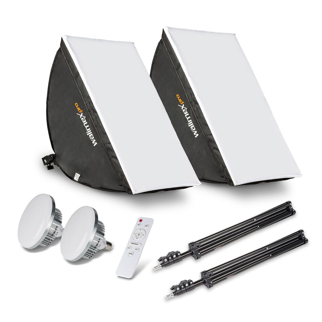Walimex pro 2X Softbox 40x60cm LED Bi-Color 60W – Avec 2 Image du produit 