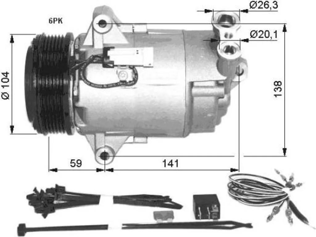 Réparer la clim Opel avec le compresseur NRF 32427 Astra H et Zafira