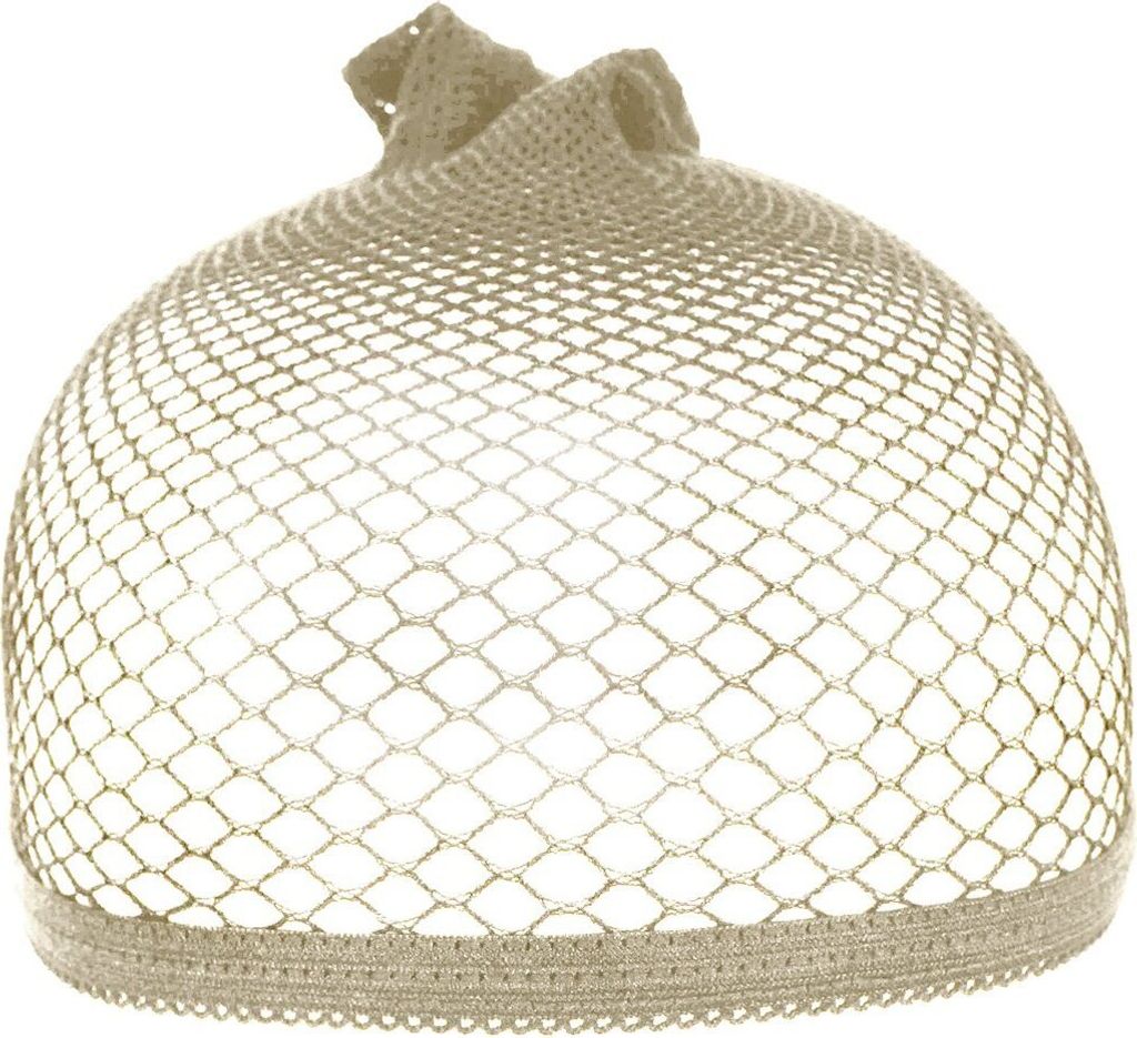 Kostüm Perücken Haarnetz beige - Fasching Karneval Produktbild 