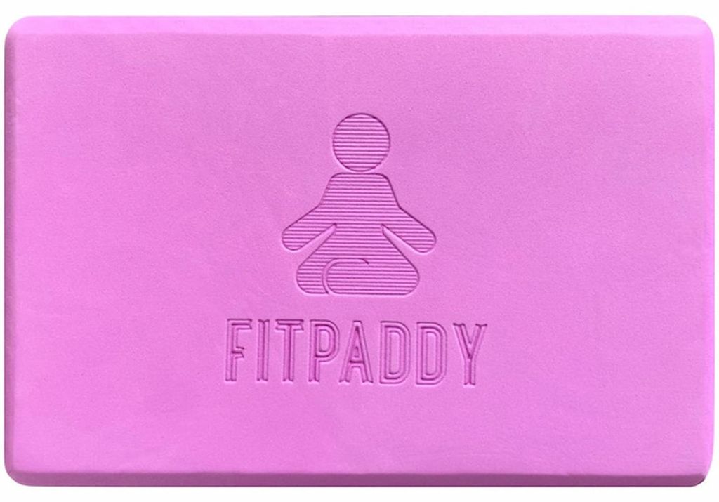 2tlg. Yogablock aus EVA, Lila, 22x15x7,5 cm, rutschfeste Oberfläche für Yoga, Pilates & Fitness
