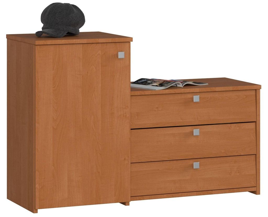 Schuhkommode – Schuhschrank – Flur Schuhkommode – Braun – 98,4 cm – Praktische Ordnung für Flur und Garderobe