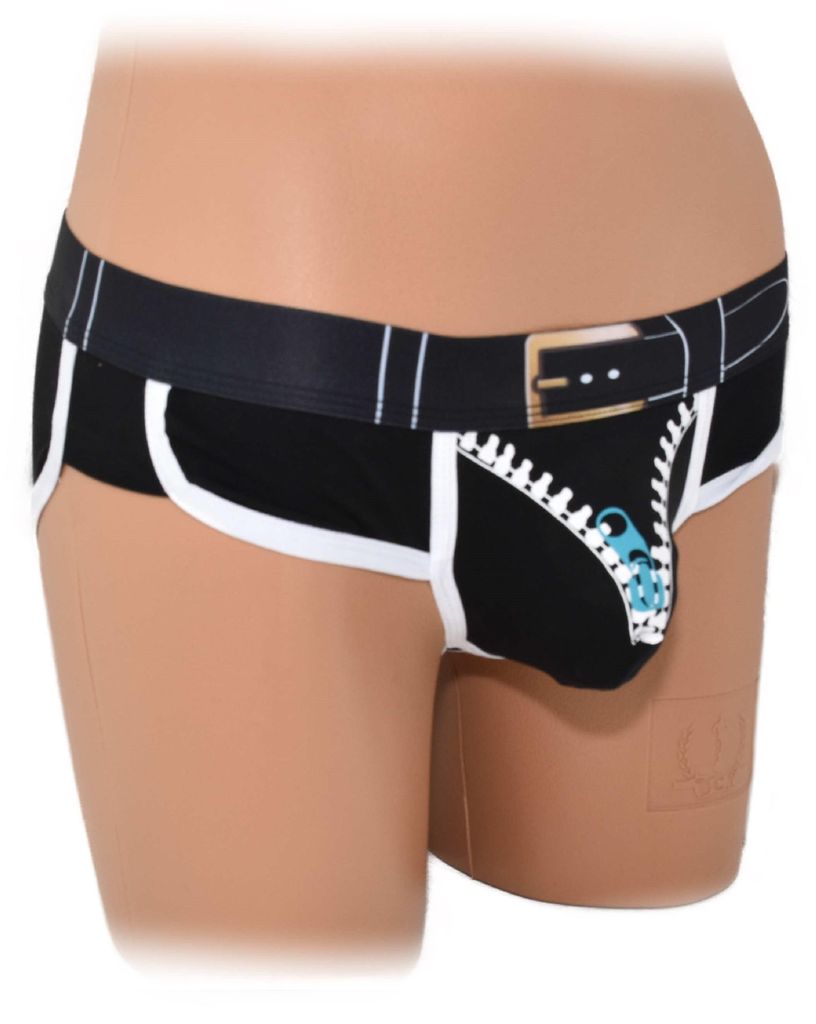 Herrenunterwäsche Pouch Panties aus Baumwolle, Schwarz, Produktbild 