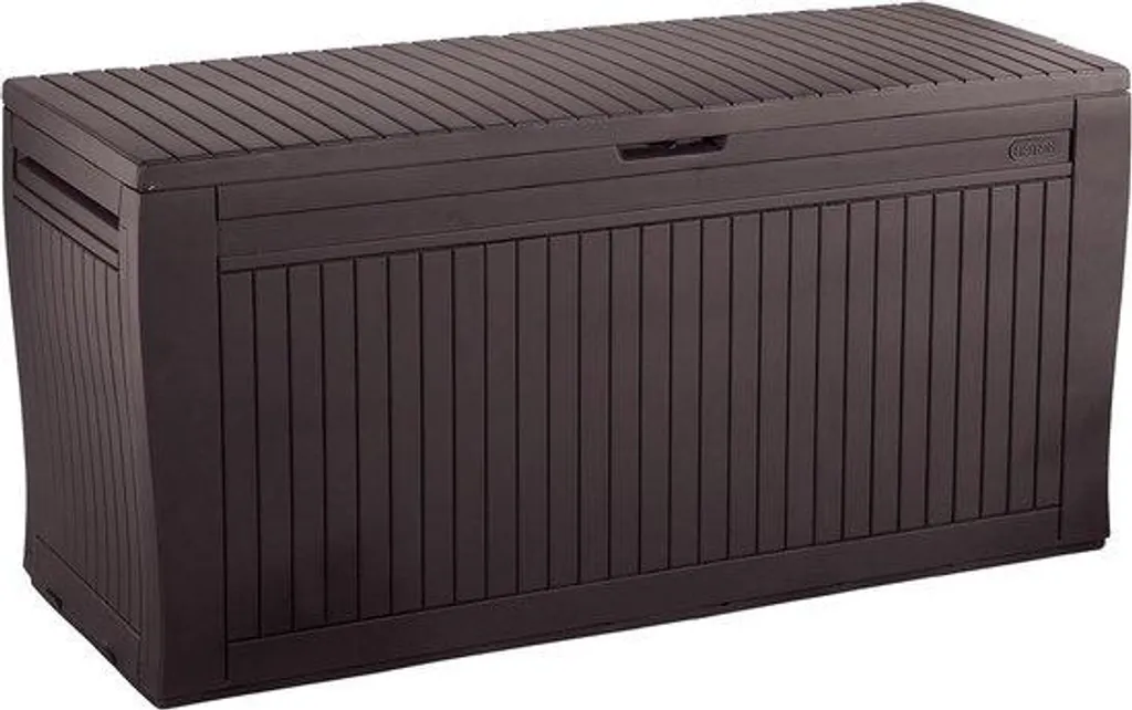 Coffre de jardin Comfy Box marron 116cm résistant aux intempéries