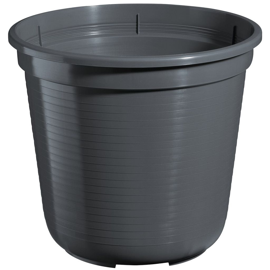 Geli Blumentopf STANDARD Anthrazit Ø 40 cm - Kunststoff Produktbild 