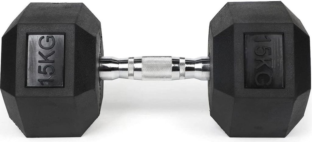 2 x 15 kg šesťhranná činka, chrómovaná rukoväť 32 mm, Obrázok produktu 