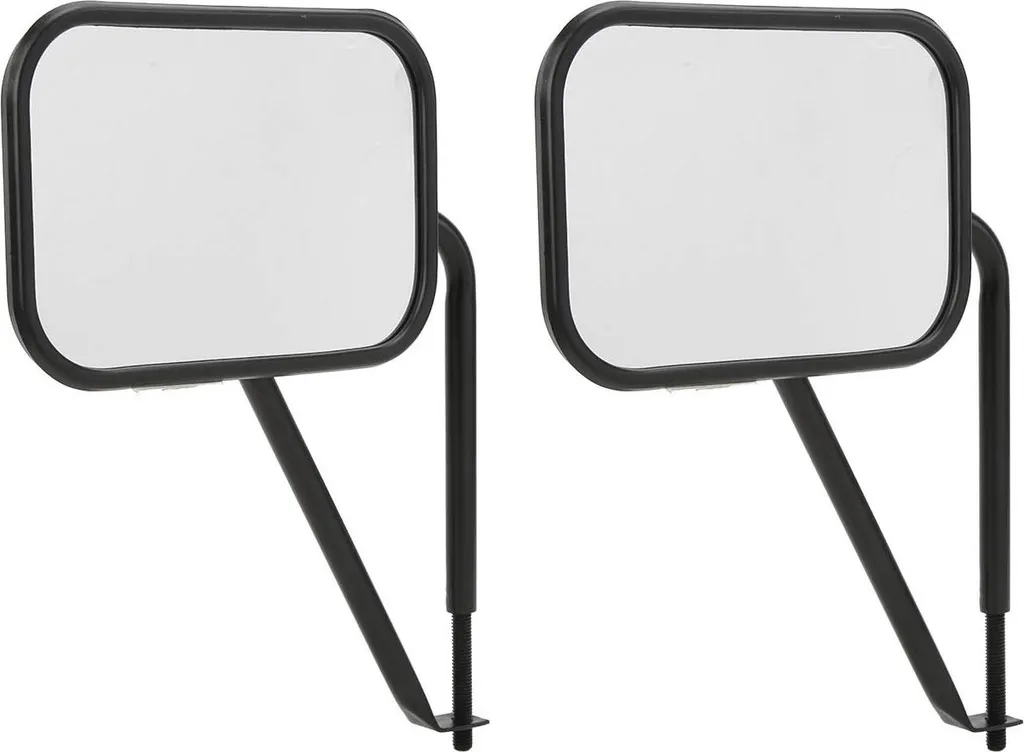 Rétroviseur latéral 7,7 pouces pour Jeep Wrangler JK JL TJ YJ CJ Noir