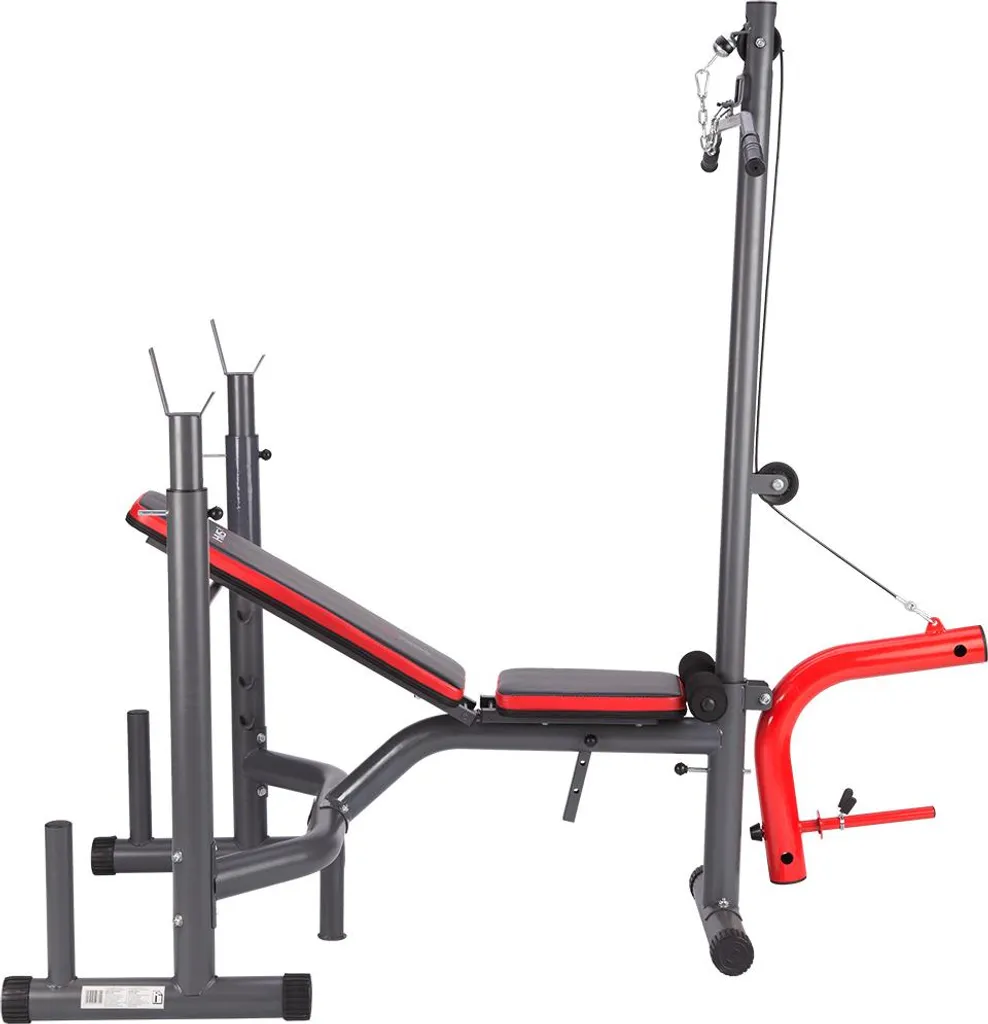 Banc de musculation complet LS7206 avec leg extension et support HMS - 4