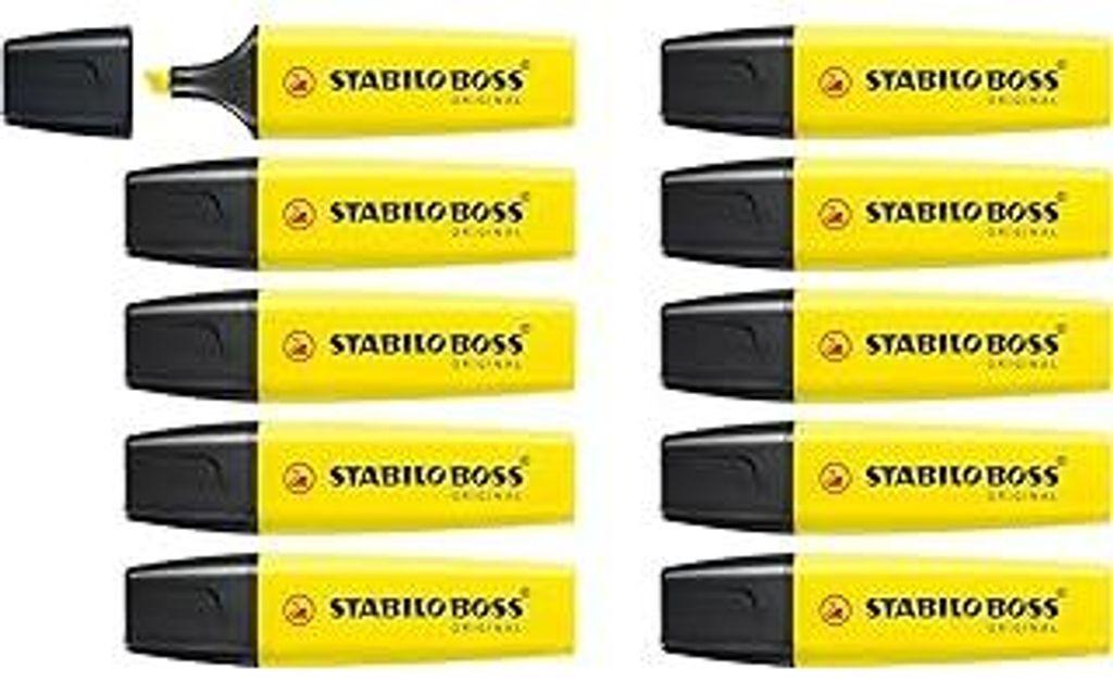 STABILO - Textmarker - BOSS ORIGINAL - 10er Pack - gelb